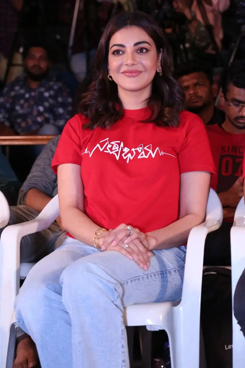 TELUGU ACTRESS KAJAL AGGARWAL AT SATYABHAMA MOVIE PRESS MEET 2